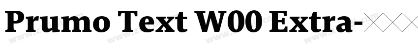 Prumo Text W00 Extra字体转换